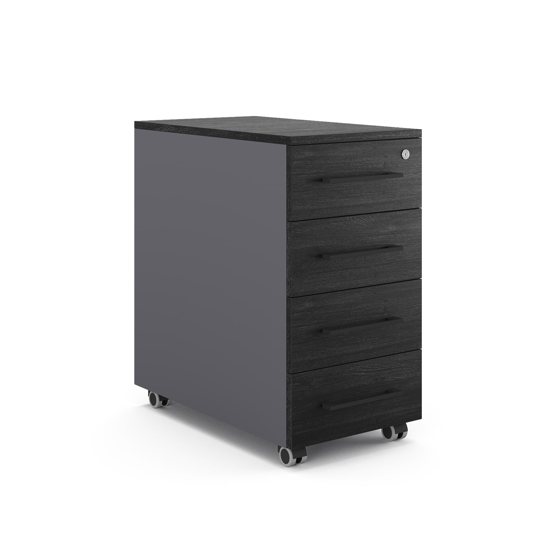Тумба мобильная Kobor TМ4-40/60 graphite/wood