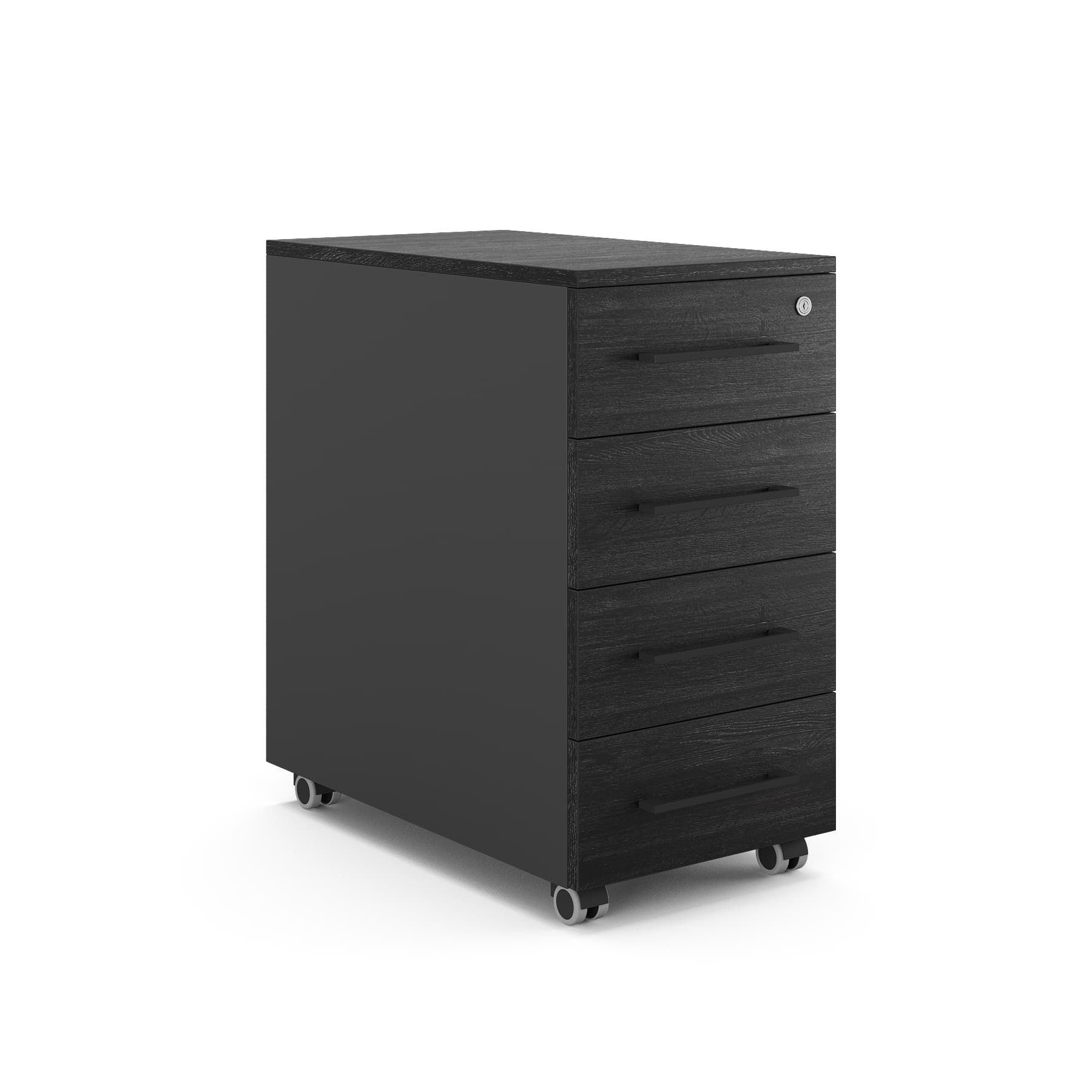 Тумба мобильная Kobor TМ4-40/60 black/wood