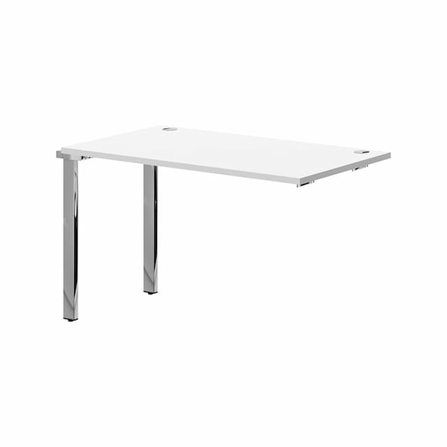 Стол промежуточный Skyland XIGST 1270.1 белый/нержавеющая сталь 1200х700х750 XTEN GLOSS
