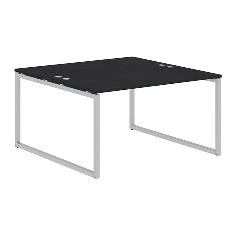 Стол 2-х местный Skyland XQWST 1414 дуб юкон/алюминий 1400х1406х750