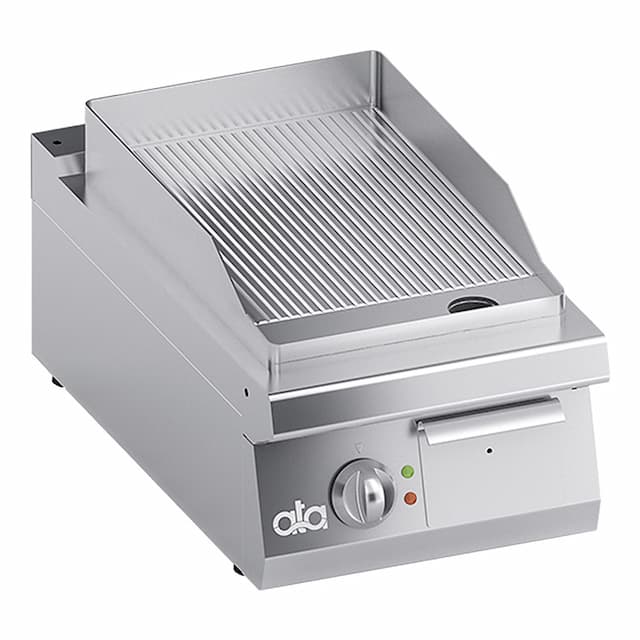 Поверхность жарочная ATA ELECTRIC GROOVED GRIDDLE PLATE TABLE TOP MADE OF MILD STEEL WITH SPLASH-GUARDS