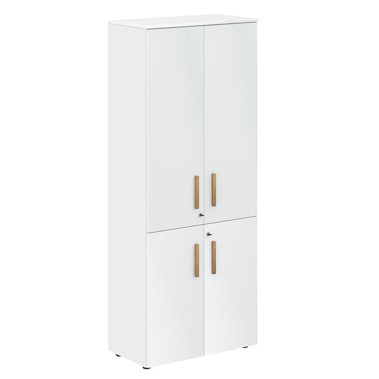 Шкаф с глухими средними и малыми дверьми Skyland FHC 80.3(Z) белый премиум/белый премиум 802х429х1983 FORTA