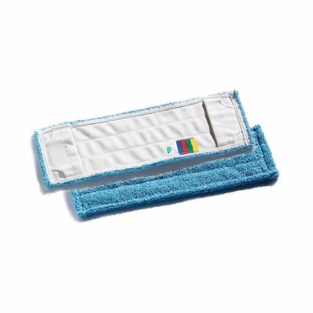 Моп TTS Microblue с кармашками, для гладких полов, микроволокно голубой , 40x13 см