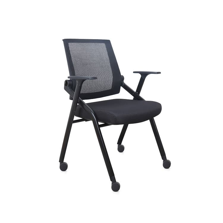 Кресло офисное Norden Circle 852-A2 black (черная сетка/черная ткань/ролики)
