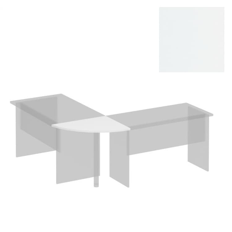 Угловой сегмент Юнитекс Комфорт К.204 БП (60x75x2.5) белый премиум