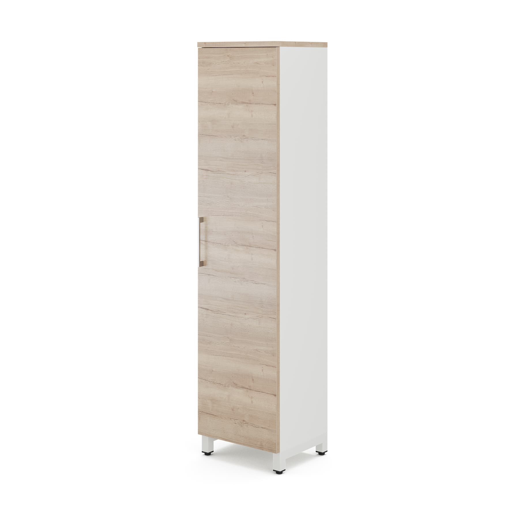 Шкаф распашной Kobor HR/5-45/60/M white/natural
