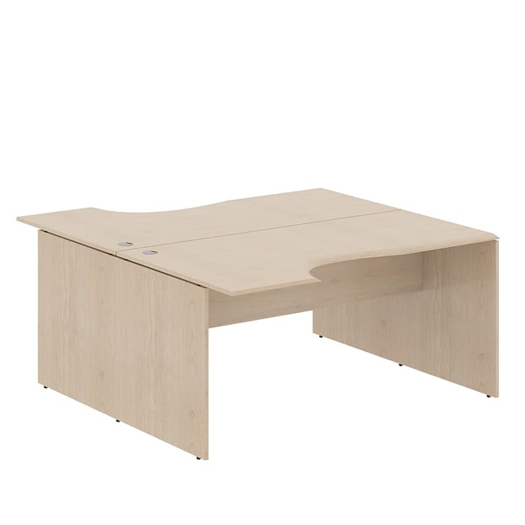 Стол 2-х местный эргономичный Skyland W2CET 169.3 бук тиара 1600х1806х750 WAVE