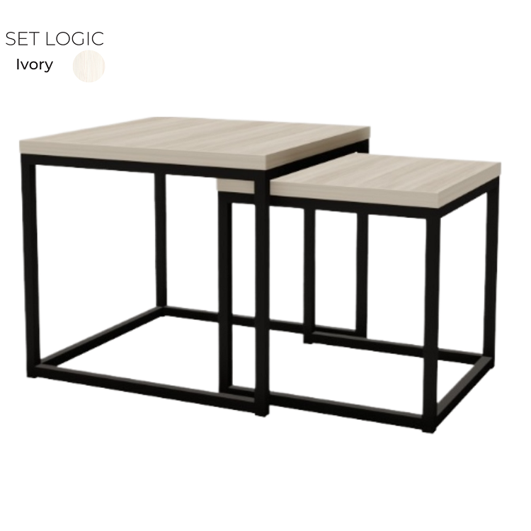 Комплект журнальных столов Алсав 21SETLOGIC.001 Ivory