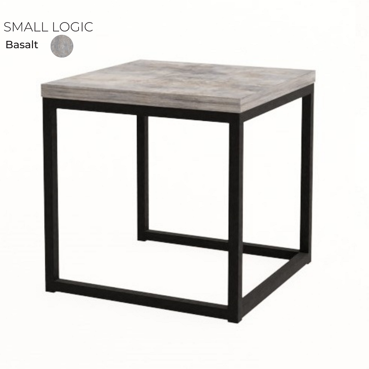 Стол журнальный квадратный маленький Алсав SMALL LOGIC 21S-LOGIC.001 Basalt