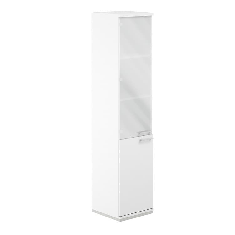 Шкаф со стеклом 5-уровневый Norden Allegro AG.209.WH.WH.WH.GL.L