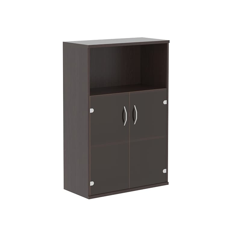 Шкаф с малыми стеклянными дверьми Skyland СТ-2.2 венге магия 770х365х1200 IMAGO