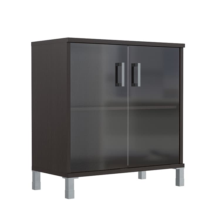 Шкаф низкий со стеклянными дверьми Skyland B 410.5 венге магия 900х450х920 BORN