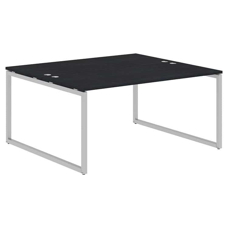 Стол 2-х местный Skyland XQWST 1614 дуб юкон/алюминий 1600х1406х750