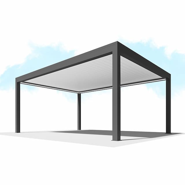 Пергола Сити-Форм Pergola В500-25П Bioclimatic с поворотными ламелями ЛАМЕЛЬ 250 X 53 (4,5х5,0) 2 модуля