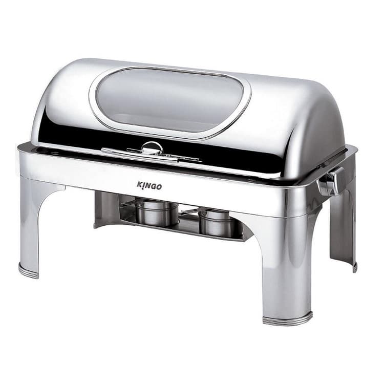 Мармит 8,3 л 1/1x65 с откидной Roll-top крышкой и окном нерж. KINGO-HOTEL S6501-1 (81240634)