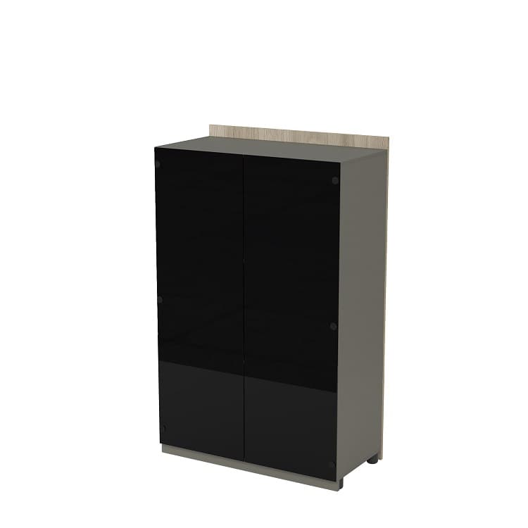 Модуль шкафа со стеклом средний Алсав MAGNETIC 15ШДС-С.149 (868х460х1400) okwood/terra