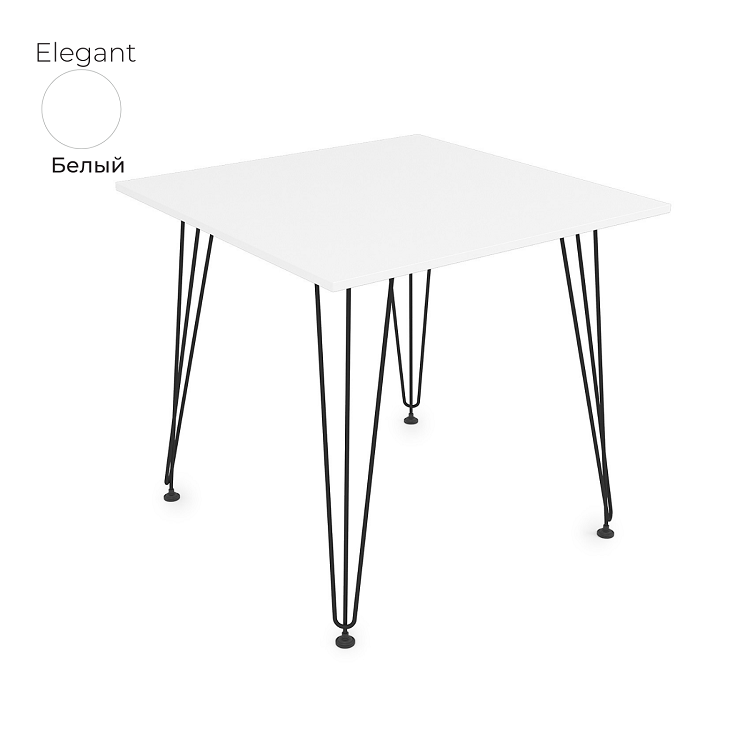 Стол обеденный квадратный Алсав 21Elegant.008 белый