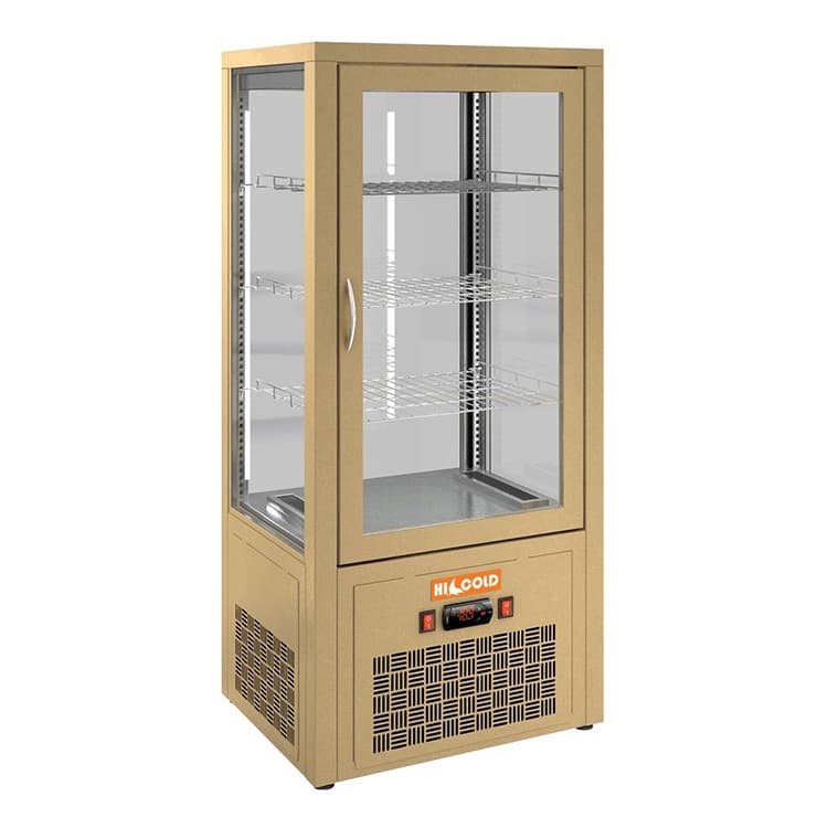 Настольная вертикальная холодильная витрина HICOLD VRC 100 Beige