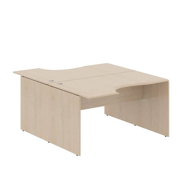 Стол 2-х местный эргономичный Skyland W2CET 149.3 Бук Тиара 1400х1806х750 WAVE