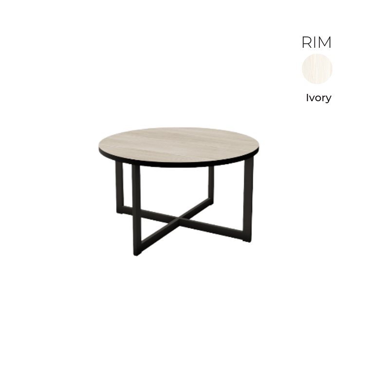 Стол журнальный круглый Алсав 21RIM.008 Ivory
