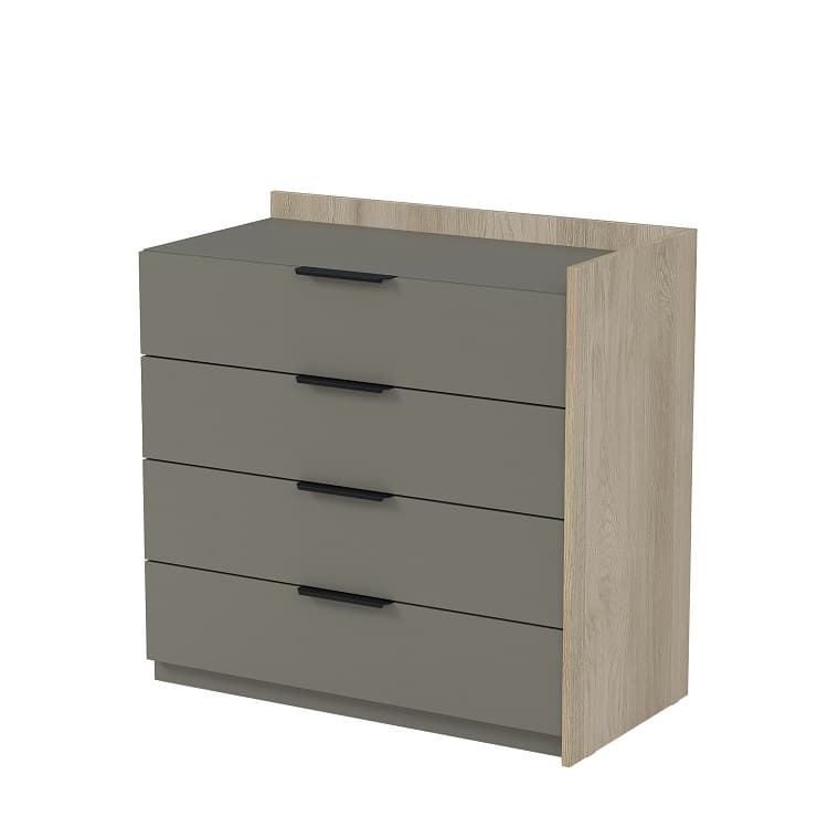 Модуль тумбы с ящиками конечный Алсав MAGNETIC 15ТЯ-К.809 (884х460х860) okwood/terra