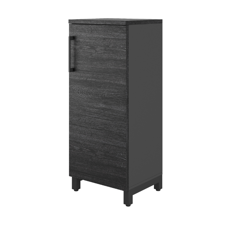 Шкаф распашной Kobor HR/3-45/40/M black/wood