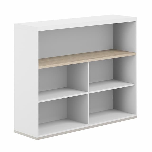 Стеллаж-комбо 1238 односторонний Norden Allegro AG.251.201.671.WH с топом и экраном ЛДСП