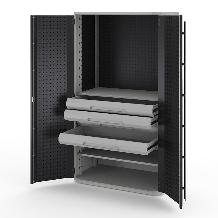 Шкаф металлический 2х дверный Kobor Expert MC/2-100/60 2S.1P.30B