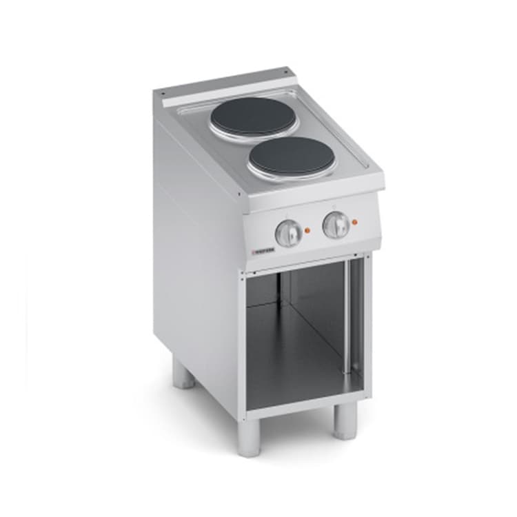 Плита VEROTERM VT7CUE05VV 2 конфорочная 700 серии с открытым шкафом