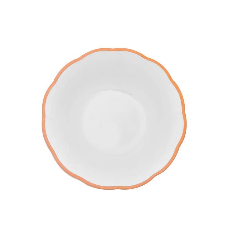 Салатник с цветным кантом (охра) Ø 30 см Bitossi Petalo PET00418 Bordo ocra