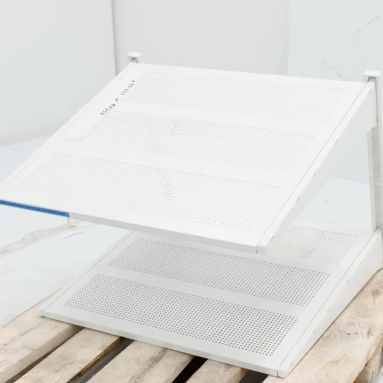 Полка навесная двухъярусная 650х600х560 Ikea Algot арт. УТ-00087332 (Восстановленное 1 шт)