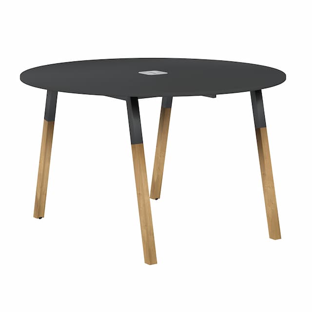 Стол для переговоров Skyland FRST 1250 черный графит/антрацит-бук 1250х1250х733 FORTA