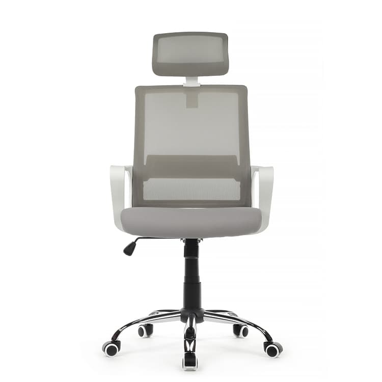Кресло Riva Chair Mint RCH 1029HW Белый пластик/Серый