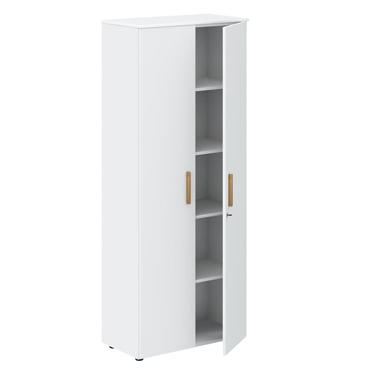 Шкаф с глухими дверьми и топом Skyland FHC 80.1(Z) белый премиум/белый премиум 802х429х1983 FORTA