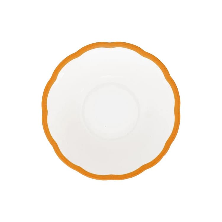 Салатник с цветным кантом (охра) 16,8 см Bitossi Petalo PET00410 Bordo ocra