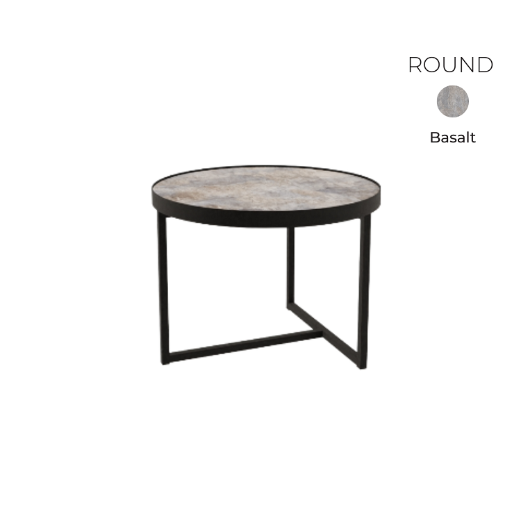 Стол журнальный круглый Алсав 21ROUND.006 Basalt