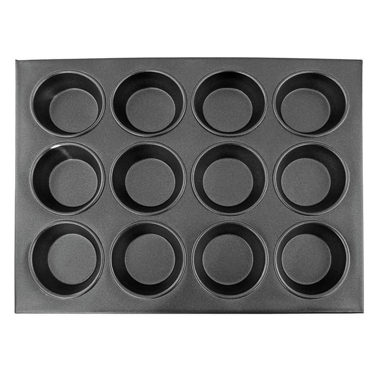 Противень P.L. Proff Cuisine для 12 маффинов, ячейка 7 см (h 3 см), l 35,5 см, h 27 см, алюминий с антиприг. арт. 81200222
