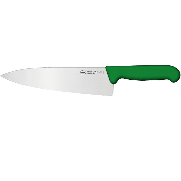 Нож кухонный Sanelli Ambrogio SC49026G 260 мм, зеленый