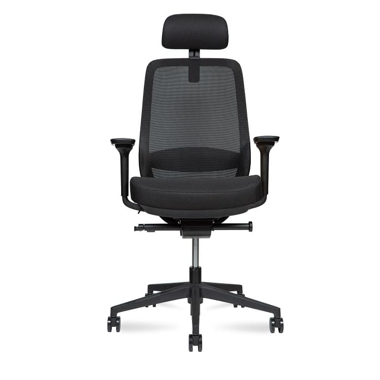 Кресло офисное Norden Room OL-AHS black (черная сетка/черная ткань)