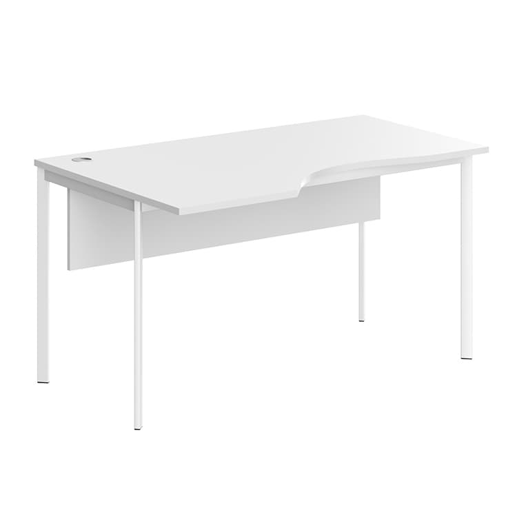 Стол эргономичный Skyland СА-2SD(L) белый/белый 1400х900х755. IMAGO-S