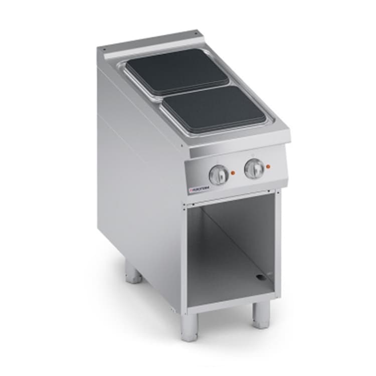 Плита VEROTERM VT4CUEP05VV 2 конфорочная 900 серии с открытым шкафом