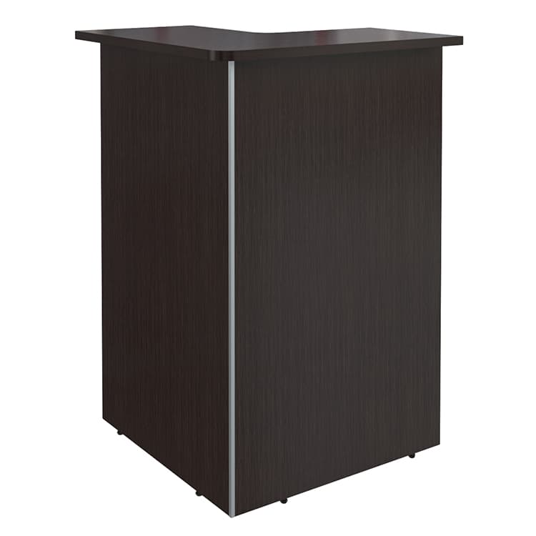 Стойка рецепции угловая Skyland DMC 88(L) венге магия 800х800х1200 DEX