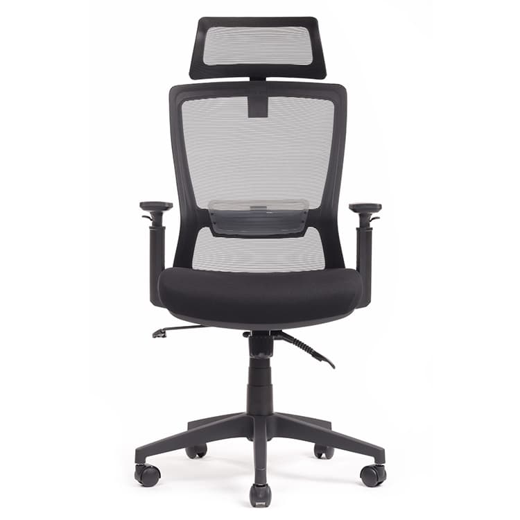 Кресло RV DESIGN Line W-202AC чёрный пластик/чёрная сетка