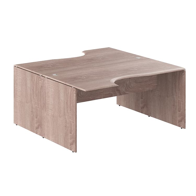 Стол 2-х местный эргономичный Skyland W2CET 169.2 дуб сонома 1600х1806х750 WAVE