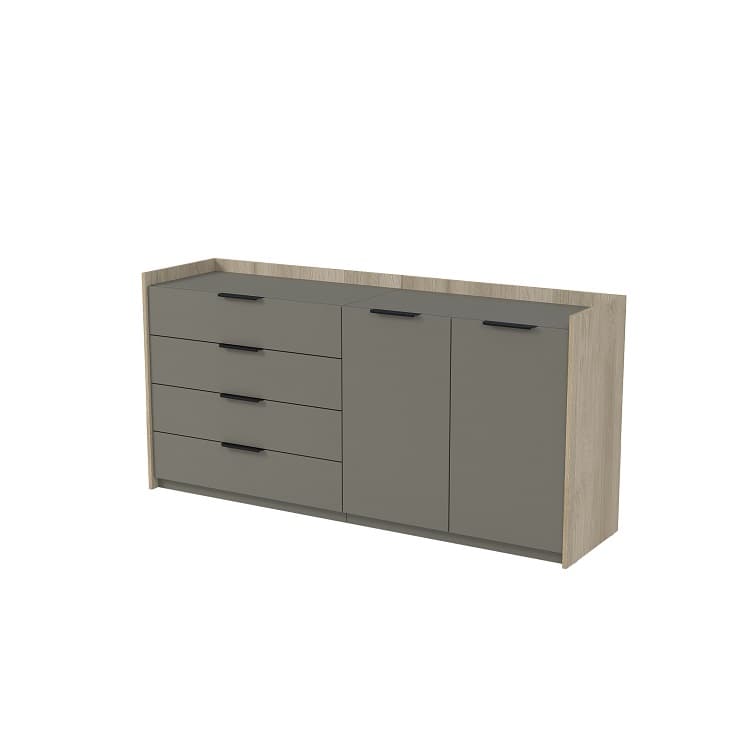 Тумба двусоставная с ящиками Алсав MAGNETIC 15ТДС.801 (1768х460х860) okwood/terra
