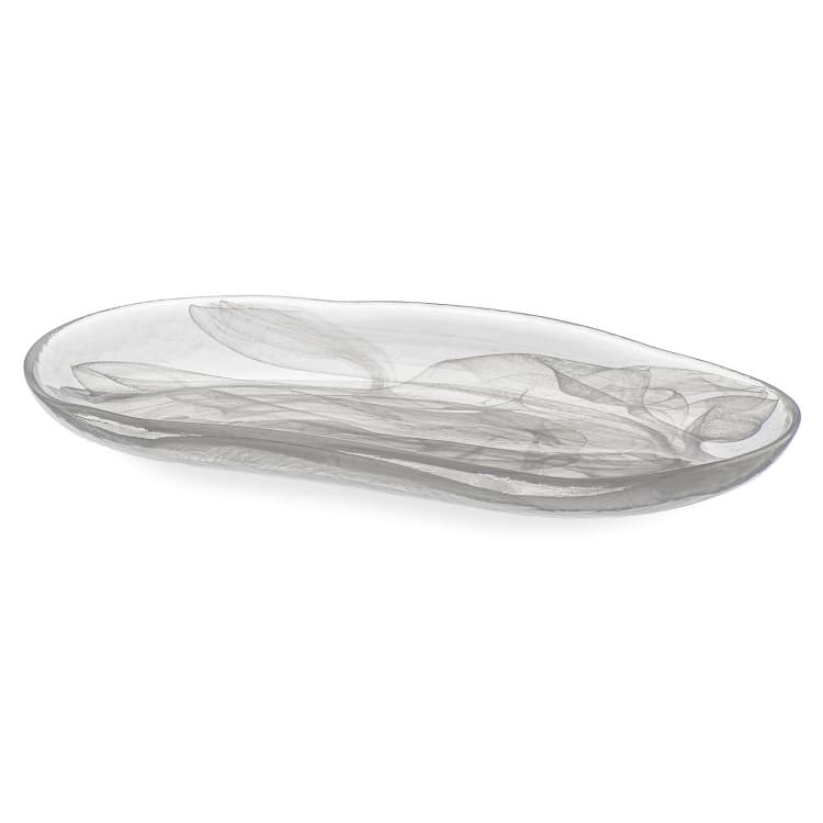 Блюдо овальное ARDACAM Atlas ARD 8405.2 35,2x19,7 см h 3,2 см (стекло, цвет / декор белый)
