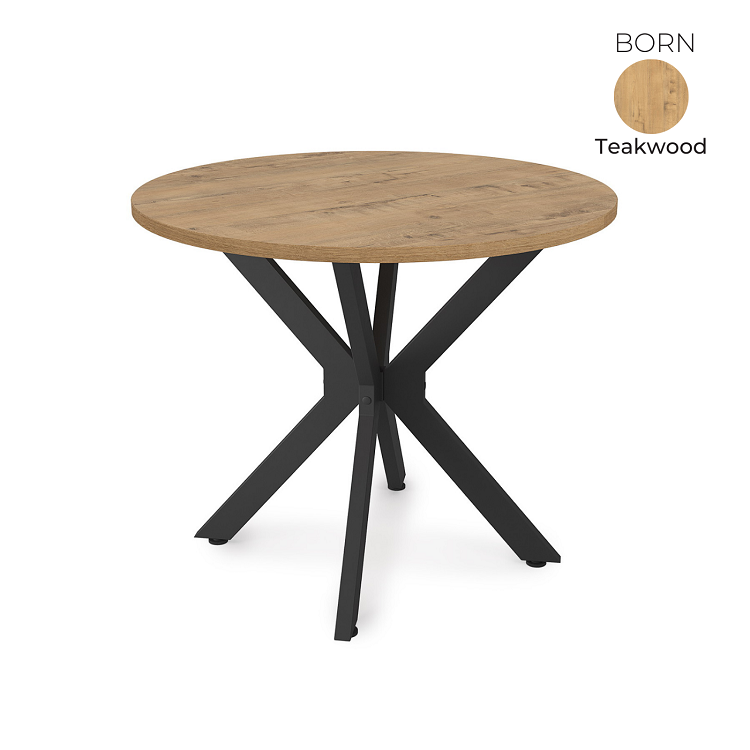 Стол обеденный круглый Алсав 21BORN-R.900 Teakwood