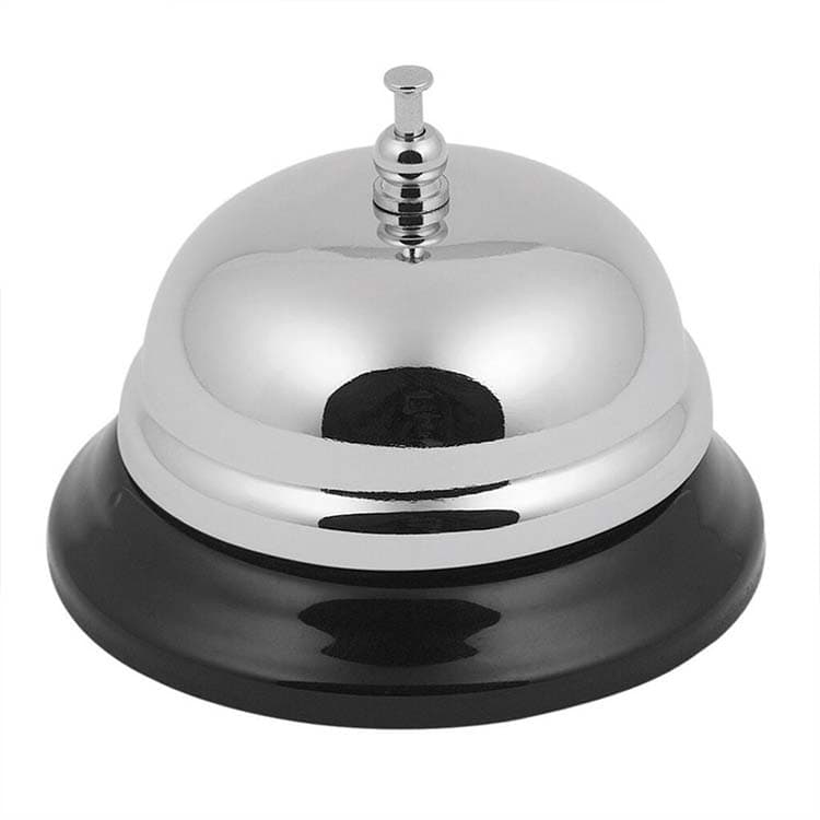 Звонок хромированный настольный d 8,6 см h5 см P.L.-BarWare, арт. 900010605