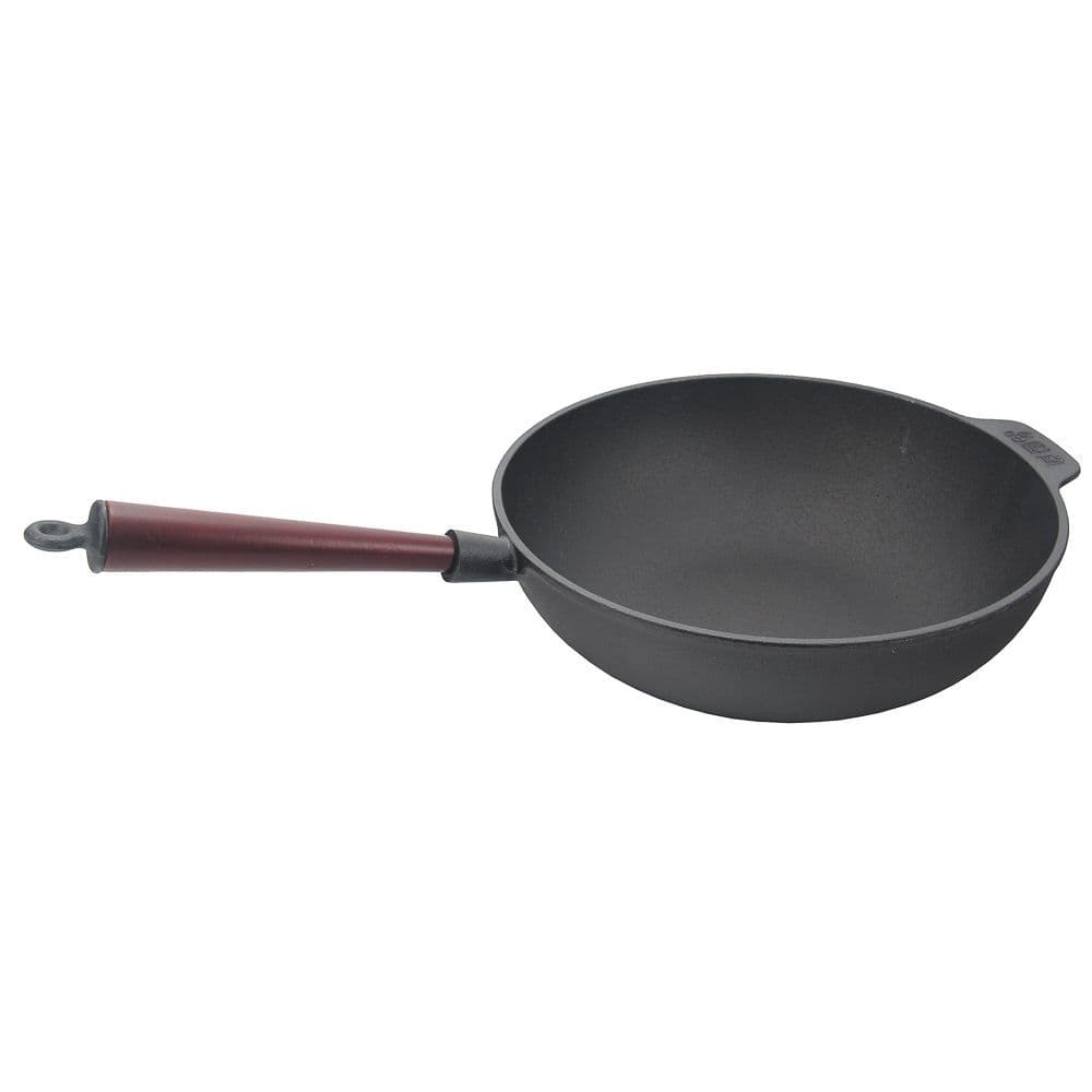 Сковорода P.L. Proff Cuisine WOK 30 см с дерев. ручкой чугун арт. 92001409