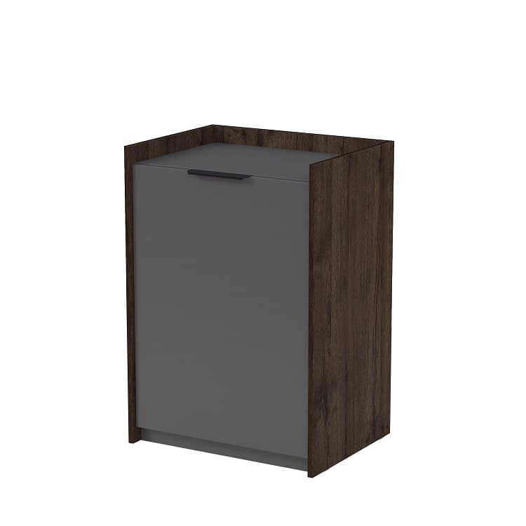 Тумба распашная Алсав MAGNETIC 15ТР.806 (600х460х860) брауни/graphit